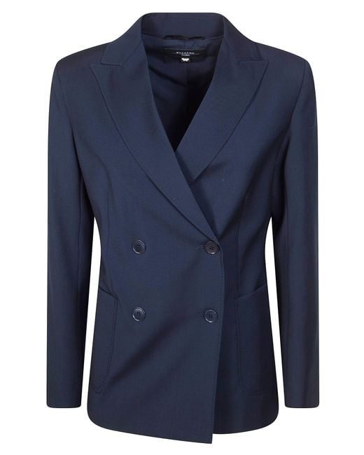 Weekend by Maxmara Blue Weekend Double-Breasted Jacket