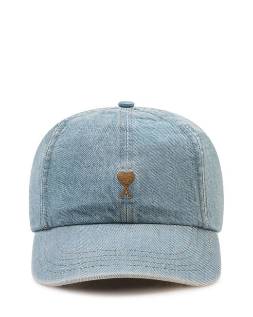 AMI Blue Embroidered Cap