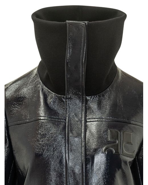 Courreges Black High-Collar Jacket