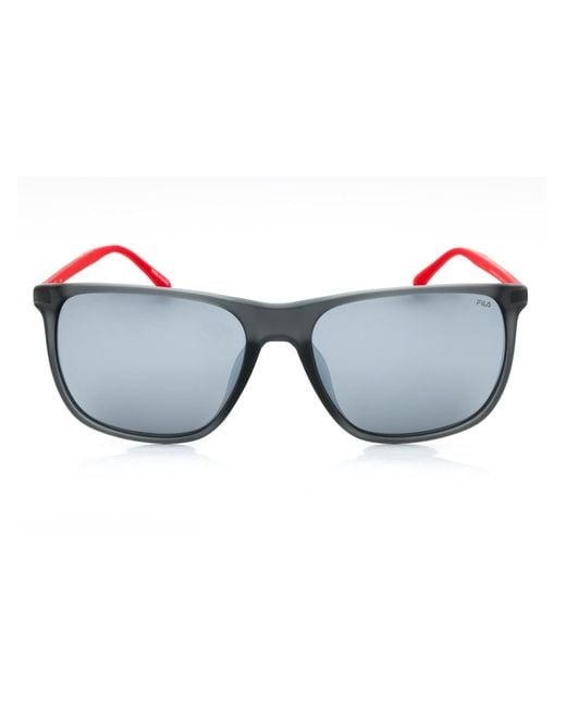 Fila Blue Sleek Rectangular Sunglasses for men