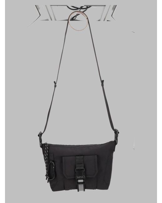 A.P.C. Gray A. P.C. Polyamide Shoulder Bag for men