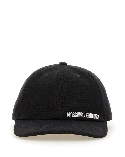 Moschino Black Baseball Cap for men