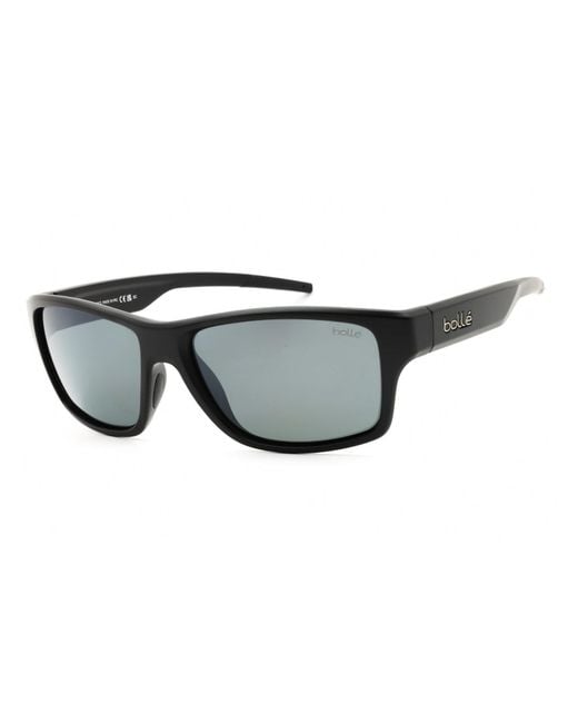 Bolle Black Status Rectangular Nylon Sunglasses For for men
