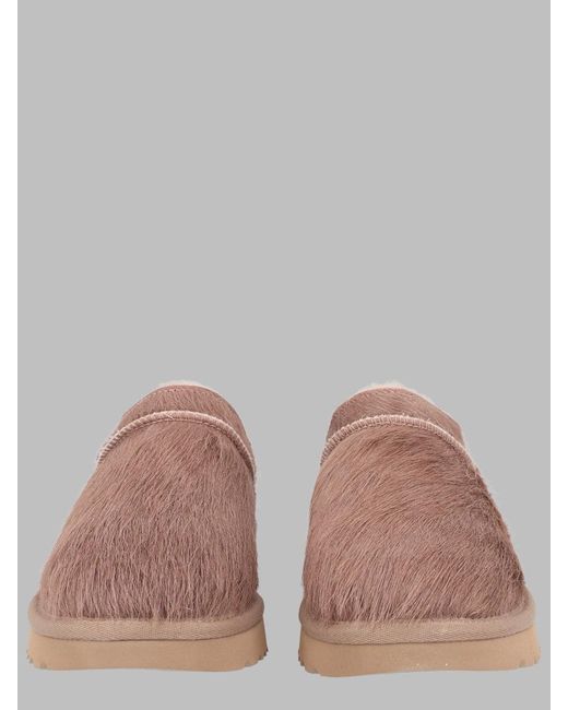 Ugg Brown Sheepskin Mini Flat Slippers
