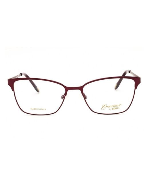 Emozioni Brown Sleek Rectangular Eyeglasses For