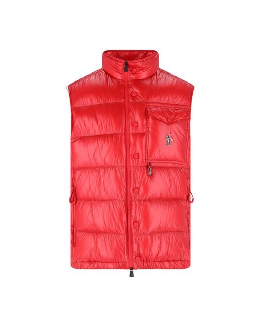 Moncler Red Bright Puffer Jacket for men
