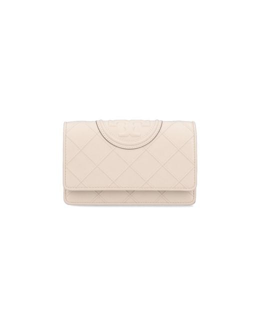 Tory Burch White Wallets Body: Lamb Leather