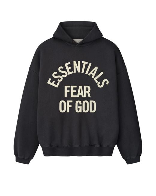 Essentials Black Essential Cotton Sweater for men