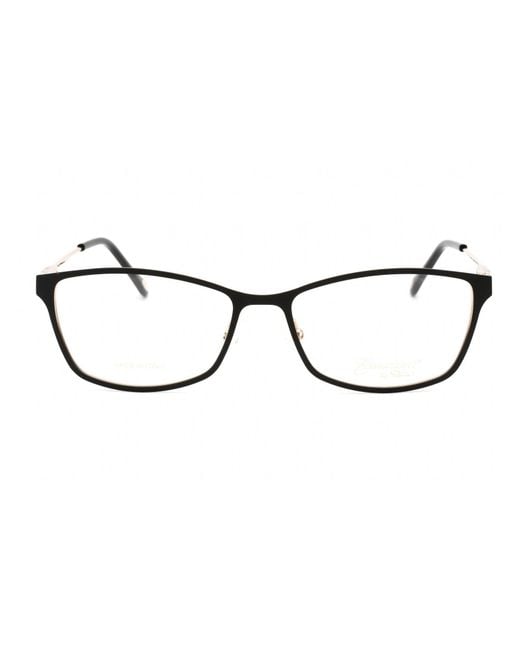 Emozioni Brown Sleek Rectangular Eyeglasses For