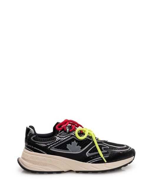 DSquared² Black Stylish High-Performance Sneakers