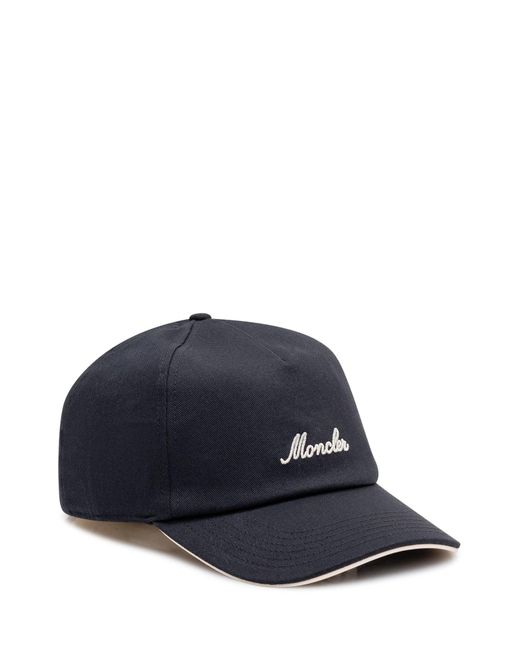 Moncler Blue Embroidered Baseball Cap