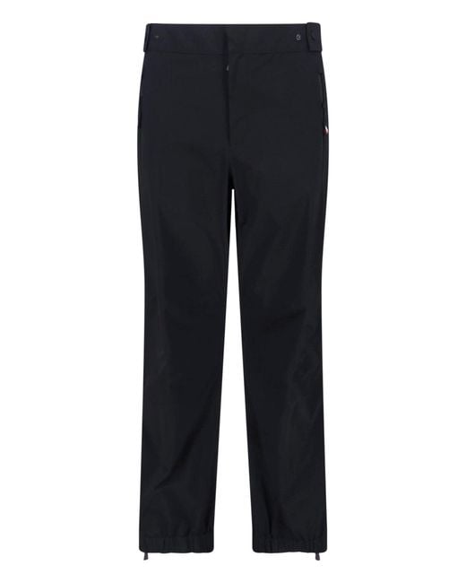 Moncler Blue Technical Polyamide Trousers for men