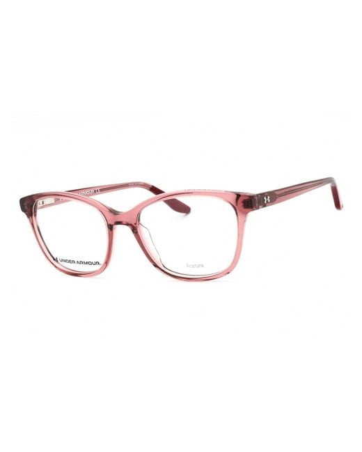 Under Armour Pink Stylish Rectangular Eyeglasses