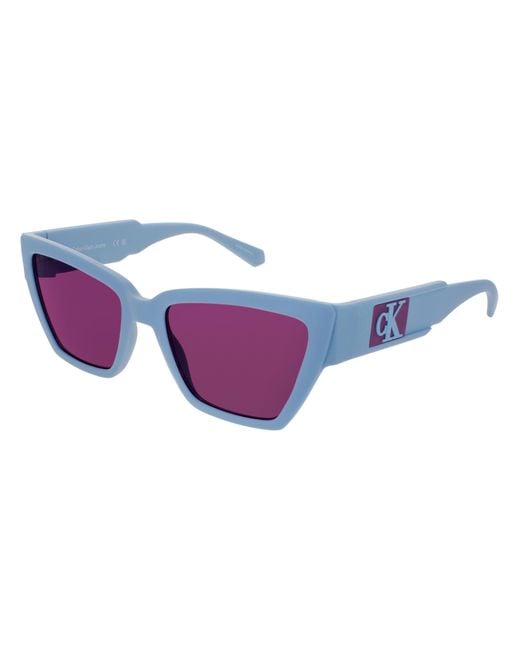 Calvin Klein Purple Ckj23624 S Plastic Sunglasses