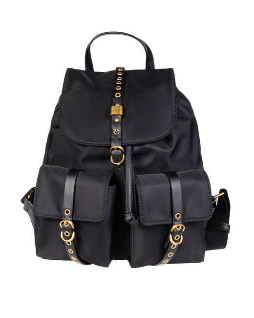Pinko Blue Classic Mini Backpack For