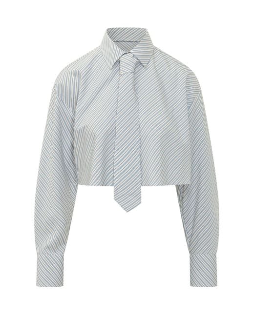 MSGM White Graphic Shirt
