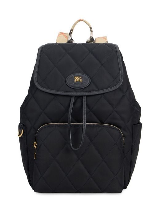 Burberry Blue Mini Fabric Backpack 20Cm