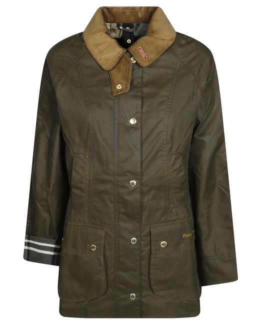 Barbour Green Beadnell Wax Jacket For