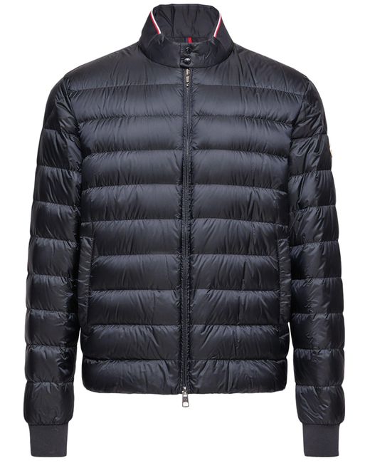 Moncler Blue Mini Ripstop Lined Coat for men