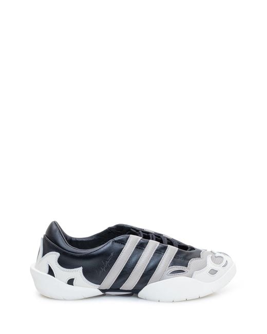 Y-3 White Dynamic Sneakers With Strap