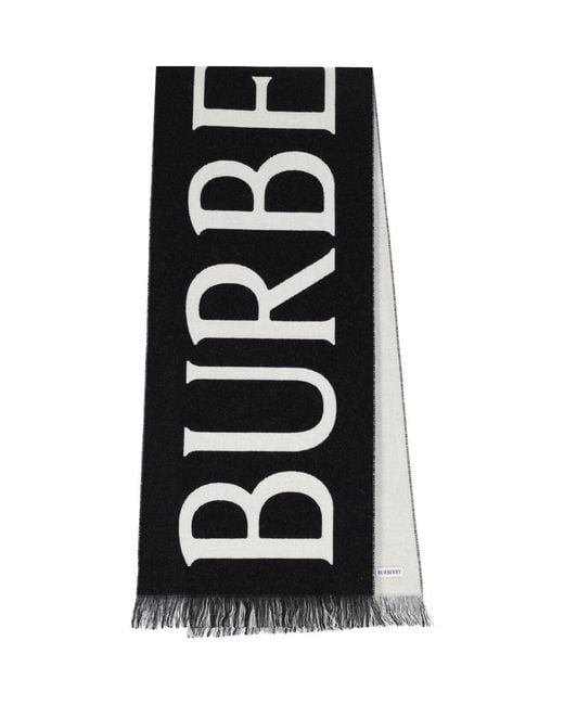 Burberry Black Scarfs Wool