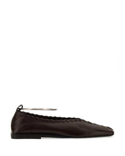 Jil Sander Black Ring" Dancer Flats