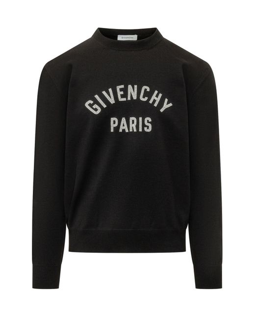 Givenchy Black Classic Crew Neck Sweater