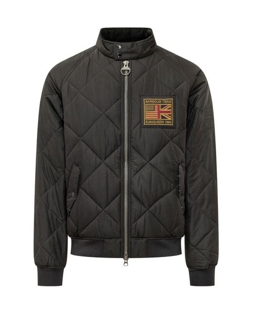 Barbour Black Quilted Merchant Mini Jacket