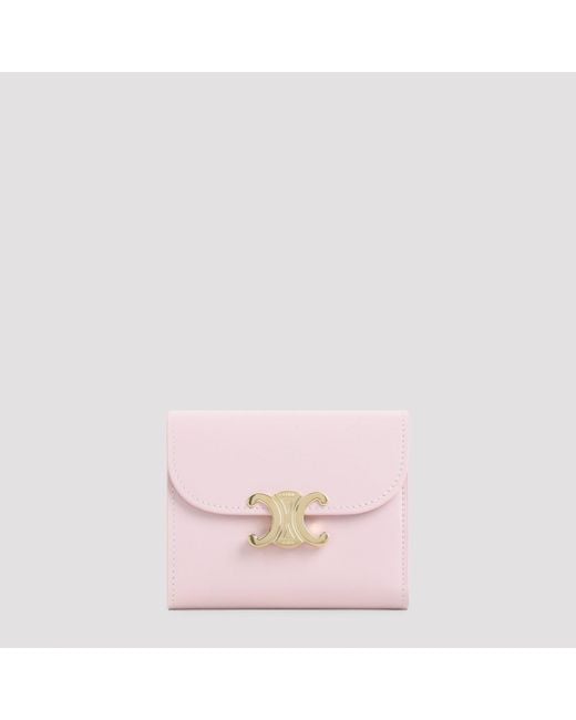Céline Pink Small Flap Wallet