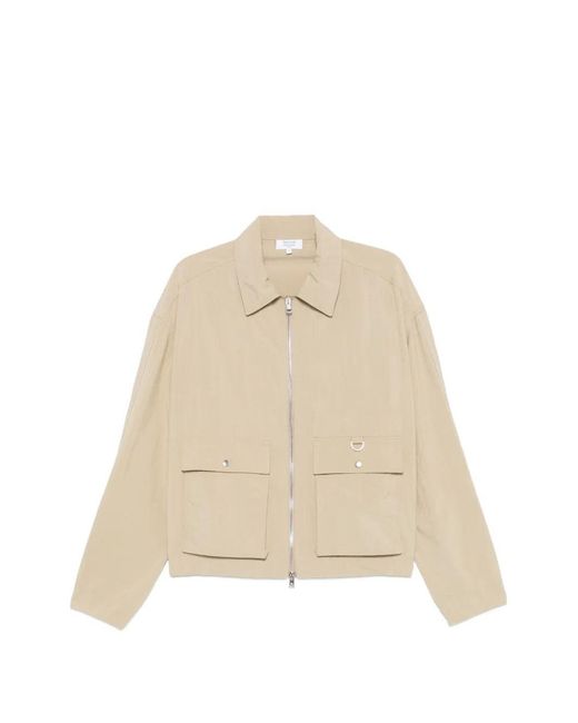 Maison Kitsuné Natural Zip-Front Utility Jacket for men