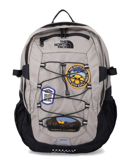 The North Face Gray Patch-Detail Hiking Backpack for men