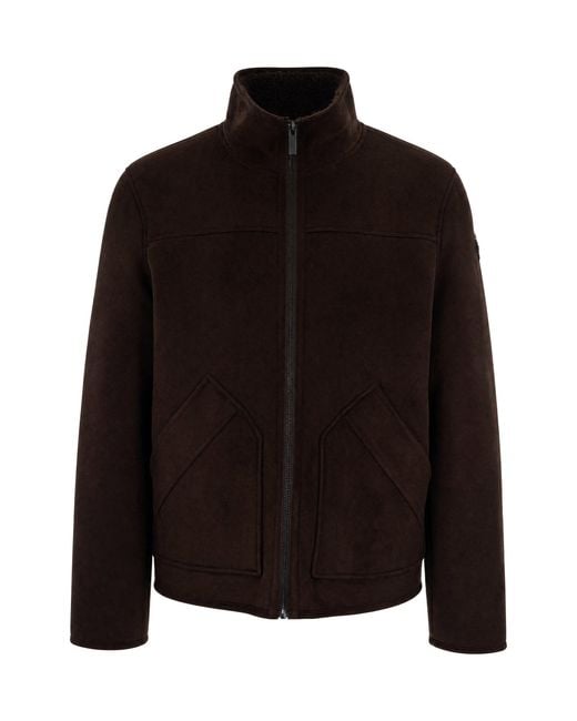 Colmar Black Zip-Up Stand Collar Jacket for men