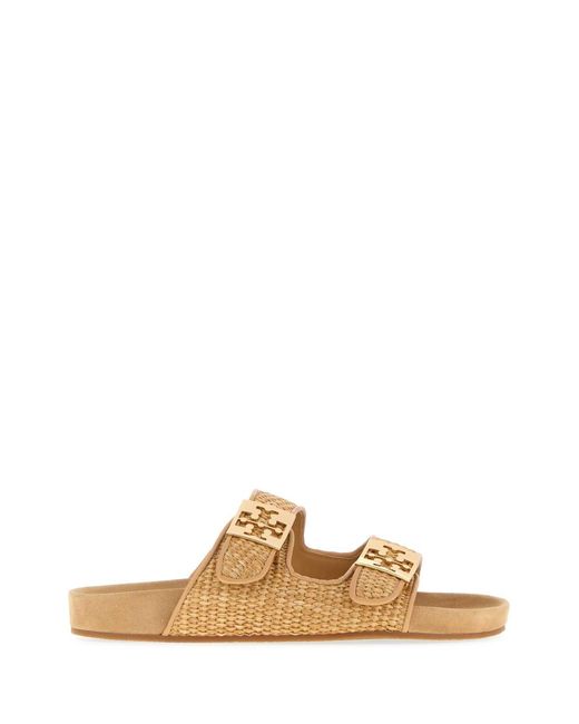 Tory Burch Multicolor Raffia Mellow Slippers