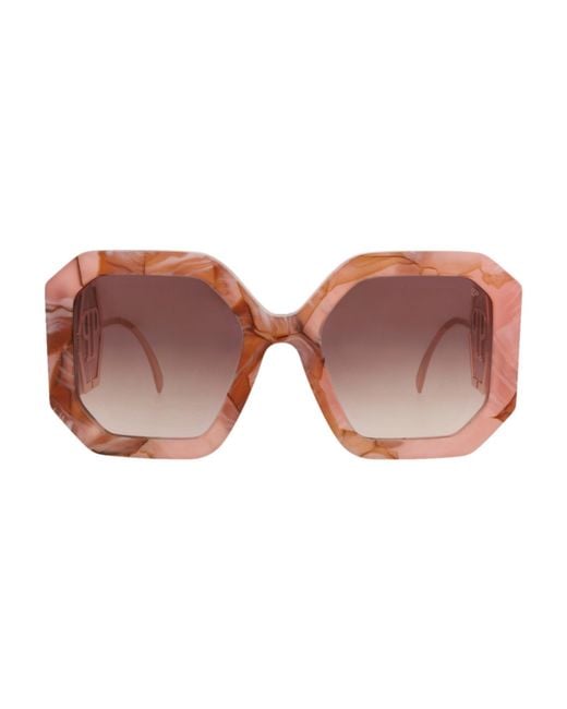 Philipp Plein Pink Spp067 Sunglasses