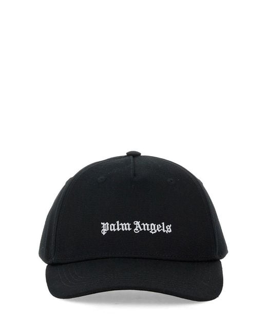 Palm Angels Black Baseball Cap for men