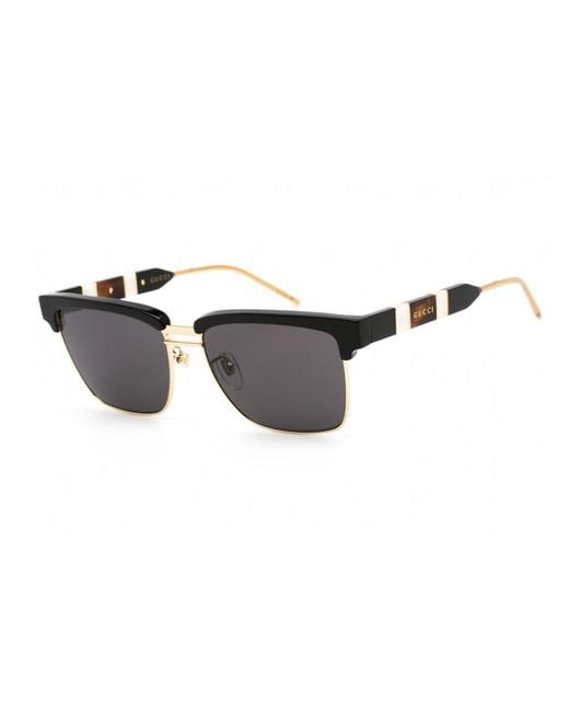 Gucci Multicolor Gg0603S Acetate/ Metal Rectangular Sunglasses for men