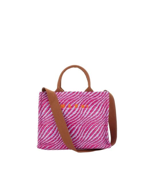 Marni Purple Mini Chic Shoulder Bag