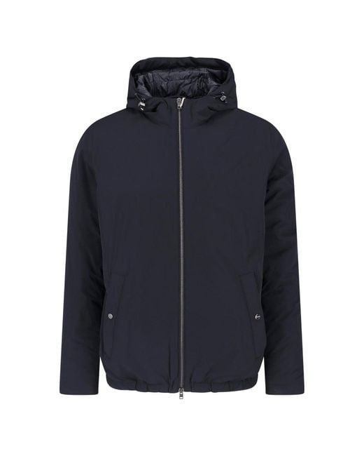 Herno Blue Stretch Tech Jacket for men