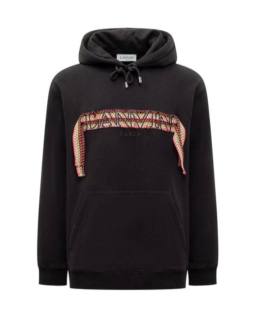Lanvin Black Curb Mini Sweatshirt