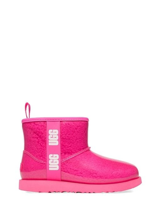 Ugg Pink Classic Clear Mini