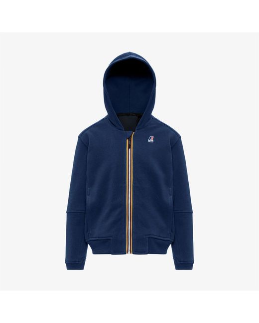 K-Way Blue Mini Printos Pc Jacket