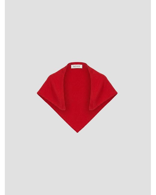 Rohe Red Mini Triangle Scarf