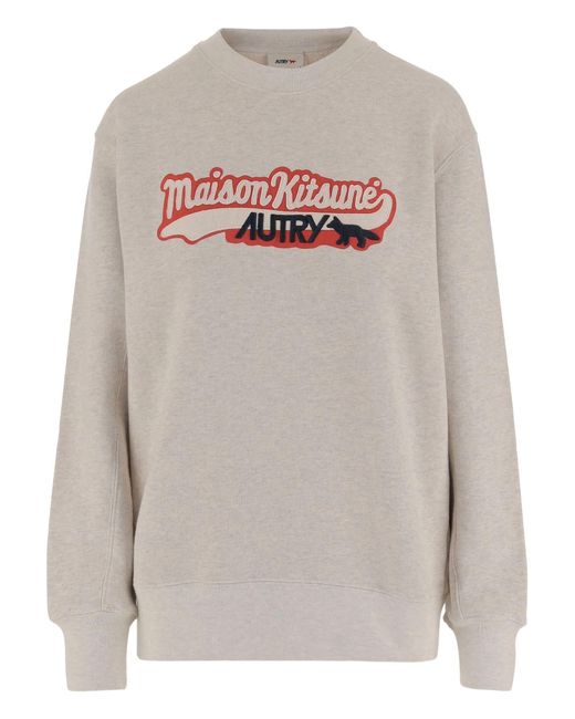 Autry Gray Sweatshirt Mini Tee