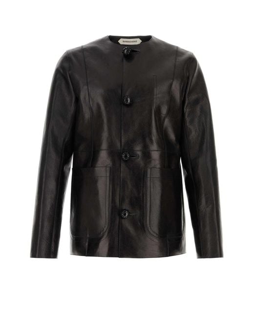 NAMACHEKO Black Leather Jacket