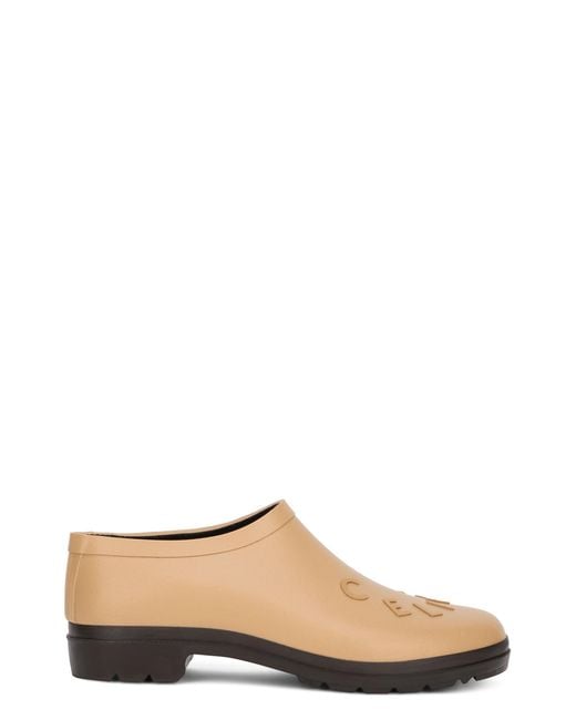 Céline Brown Rubber Garden Clogs