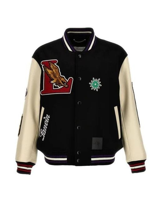 Lanvin Black Varsity Jacket for men