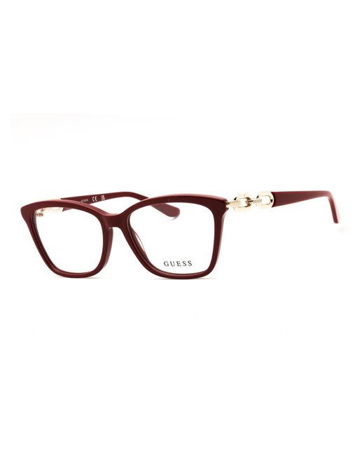 Guess Brown Rectangular Eyeglasses