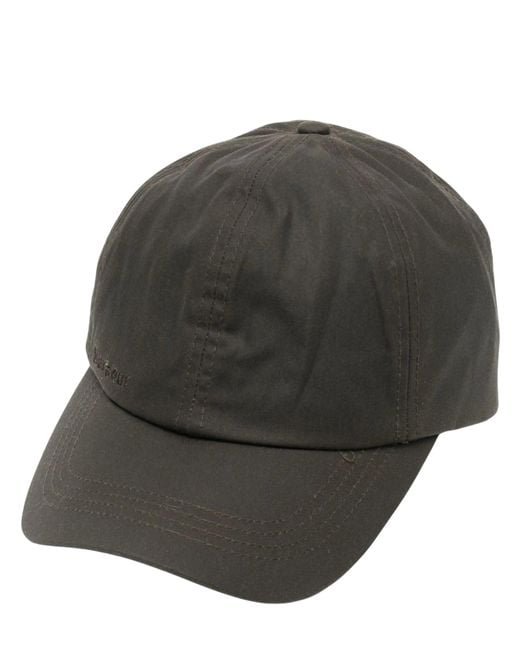 Barbour Gray Curved Peak Adjustable Strap Hat for men