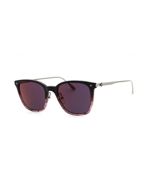 BMW Purple Bw0008 Acetate Rectangular Sunglasses for men