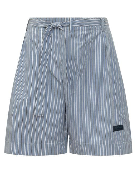 Givenchy Blue Chic Kimono-Inspired Mini Shorts